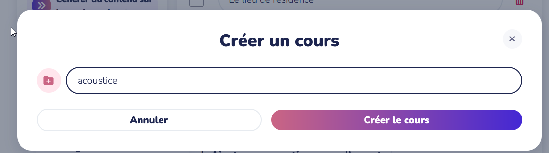 cours